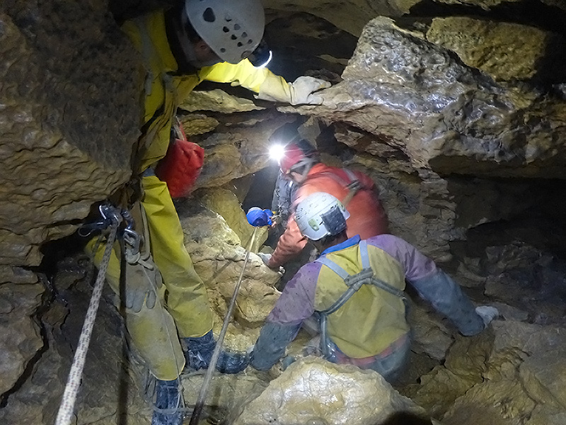 Exercice secours spéléo